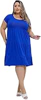 Vestido Curto Básico Confortável Soltinho PlusSize Modelo 03 Marias com Manga