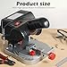 Mini Miter Saw Electric Power Table Saw Benchtop Cut-Off Chop Saw, DIY Cutting Tools for Crafts Miniatures Metal Wood Cutter, Cuts 1/2