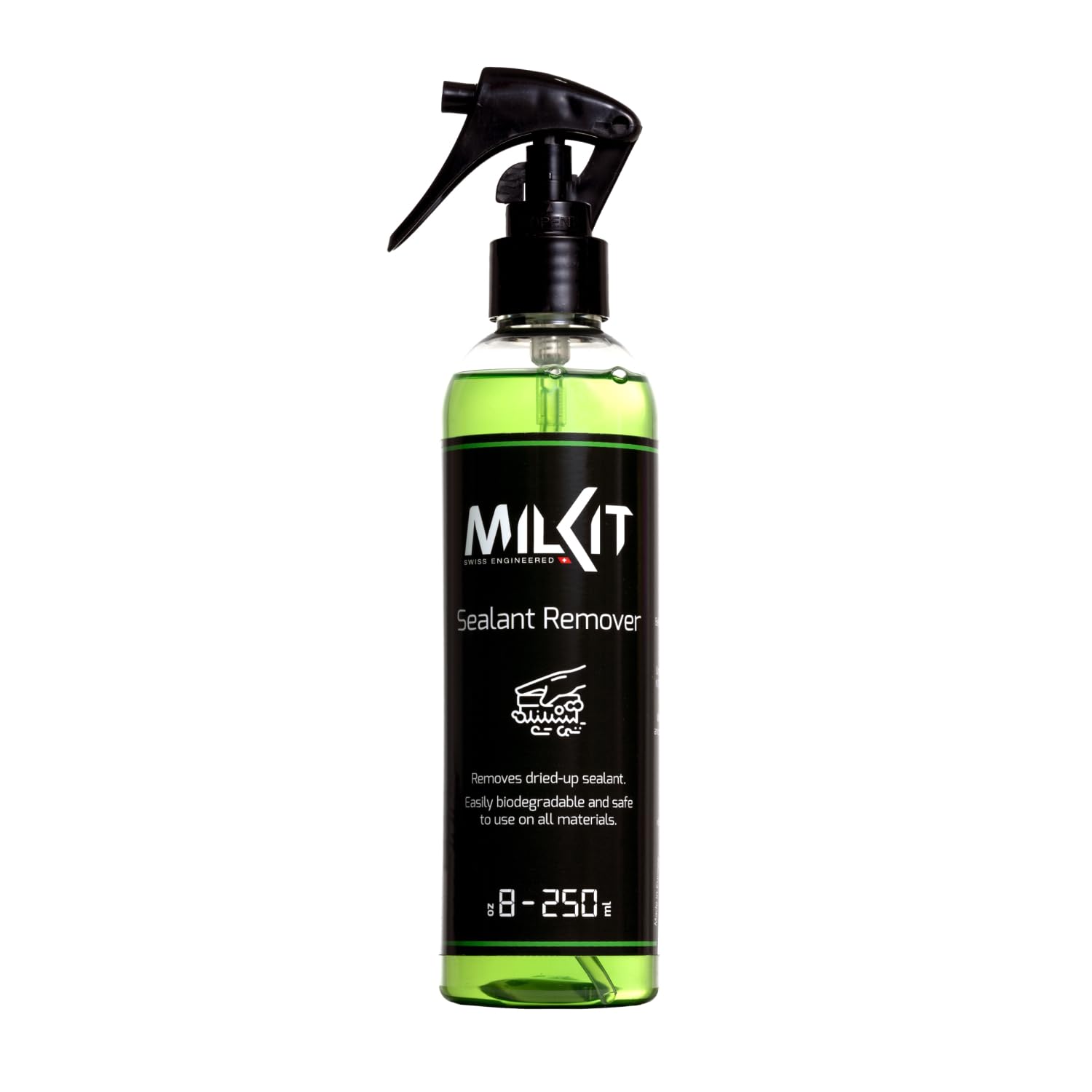 milKit Sealant Remover - Tubeless Sealant Cleaner for Road, Gravel & MTB Bikes
