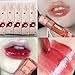 6Pcs Bear Lip Glaze Jelly Lipstick, Liquid Lipstick Cute Bear Lipgloss Moisturizing Lip Stain Plumping Water Lip Gloss Waterproof Long Lasting Cheek Rouge Tint Cosmetics Beauty Makeup
