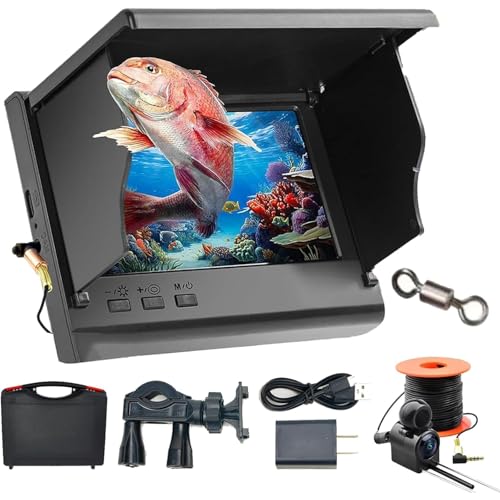Colitt Underwater Fishing Camera,Night Vision Portable Fish Finder,4.3 Inch HD Ice Fishing Camera,IP68 Waterproof ice Fishing Fish Finder,ice Fishing Fish Finder,Top Notch Fish Finder (30m)