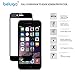 Apple iPhone 6s Plus and 6 Plus, 5.5 inch Only *New Full Screen Design* Covering Edge to Edge, 100% Screen Area Covered [White Edge] Full Screen Tempered Glass Screen Protector by BELUGA® - Protect Your Screen from Scratches and Drops - Maximize Your Resale Value - 99.99% Clarity and Touchscreen Accuracy- 0.3mm - 2.5D Rounded Polished Edges [Protective Back Film for a Front and Back Protection] [White Edge]