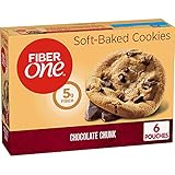 Fiber One Soft Baked Cookies, Chocolate Chunk, 6 ct