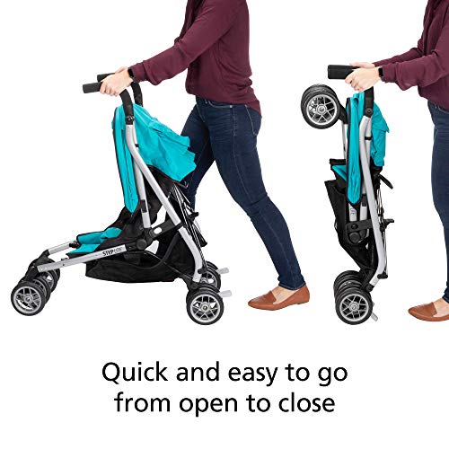Safety 1St Step Lite Compact Stroller, Lightweight Aluminum Frame And A Breeze To Carry, At Only 15 Lbs, Fountain #TOP5