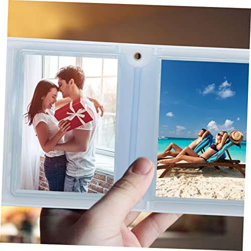 IMIKEYA Álbum De Fotos Com Coração Oco 4 Unidades Pequeno Livro De Fotos Álbum De Cartões Fotográfic