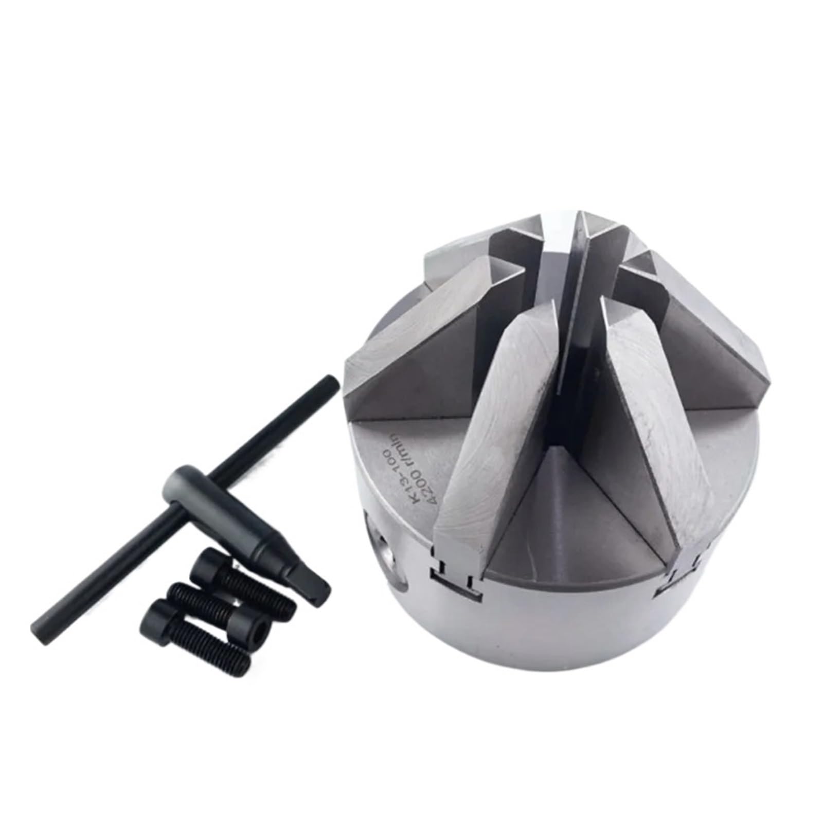 Uchwyt tokarski K13-100 Scroll Chuck 100mm Uchwyt tokarski 6-szczękowy Uchwyt tokarski ręczny Uchwyt metalowy do mini tokarki