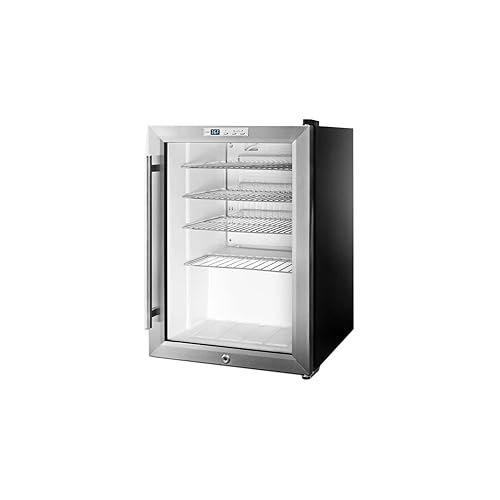 Summit Appliance Refrigeración de la bebida de la encimera SCR312L, vidrio/negro, compacto