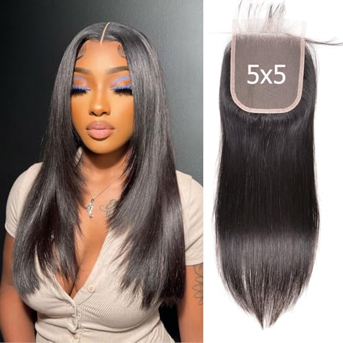 DSEKCAIN �X�g���[�g�w�A�N���[�W���[ 5x5 HD ���[�X�N���[�W���[ ���� HD 16�C���` �����H�o�[�W���l�� ���炩���ߓE�ݎ��ꂽ�i�`�������u���b�N�J���[