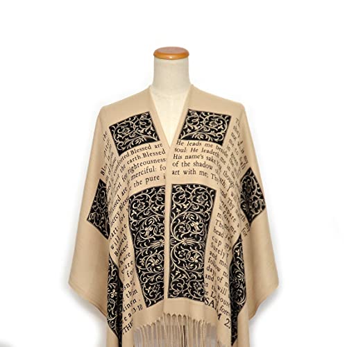 Universal Zone Christian Bible Verse Scarf (Psalm 23 And The Beatitudes) #TOP5