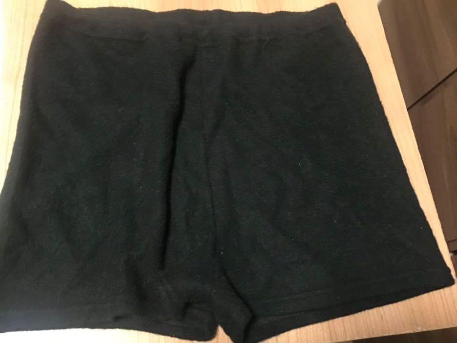 あたたかふんわりパンツ インナー Mサイズゆったり総ゴム 黒 レディース