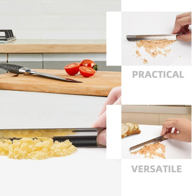 Restaurant Essential 2-pack Table Crumb Scraper Handheld Bread Crumb Cleaner Stainless Steel for Kitchen