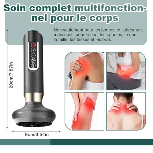 Massaggiatore Anti Cellulite 12 Programmi&4 Modalità Apparecchio Di Gua Sha Per Uso Domestico Anti Cellulite Potente Dispositivo Massaggiatore Ventosa Elettrico Anti Cellulità Scultura - 5