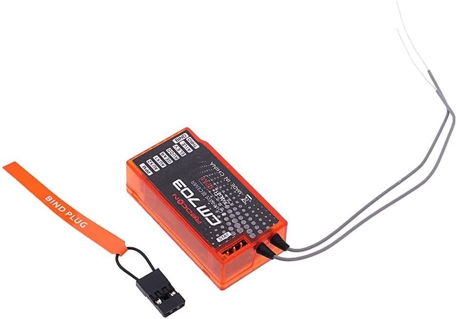 CM703 7 Channel 2.4Ghz RX Receiver with PPM & PWM Output Compatible with and, Orange