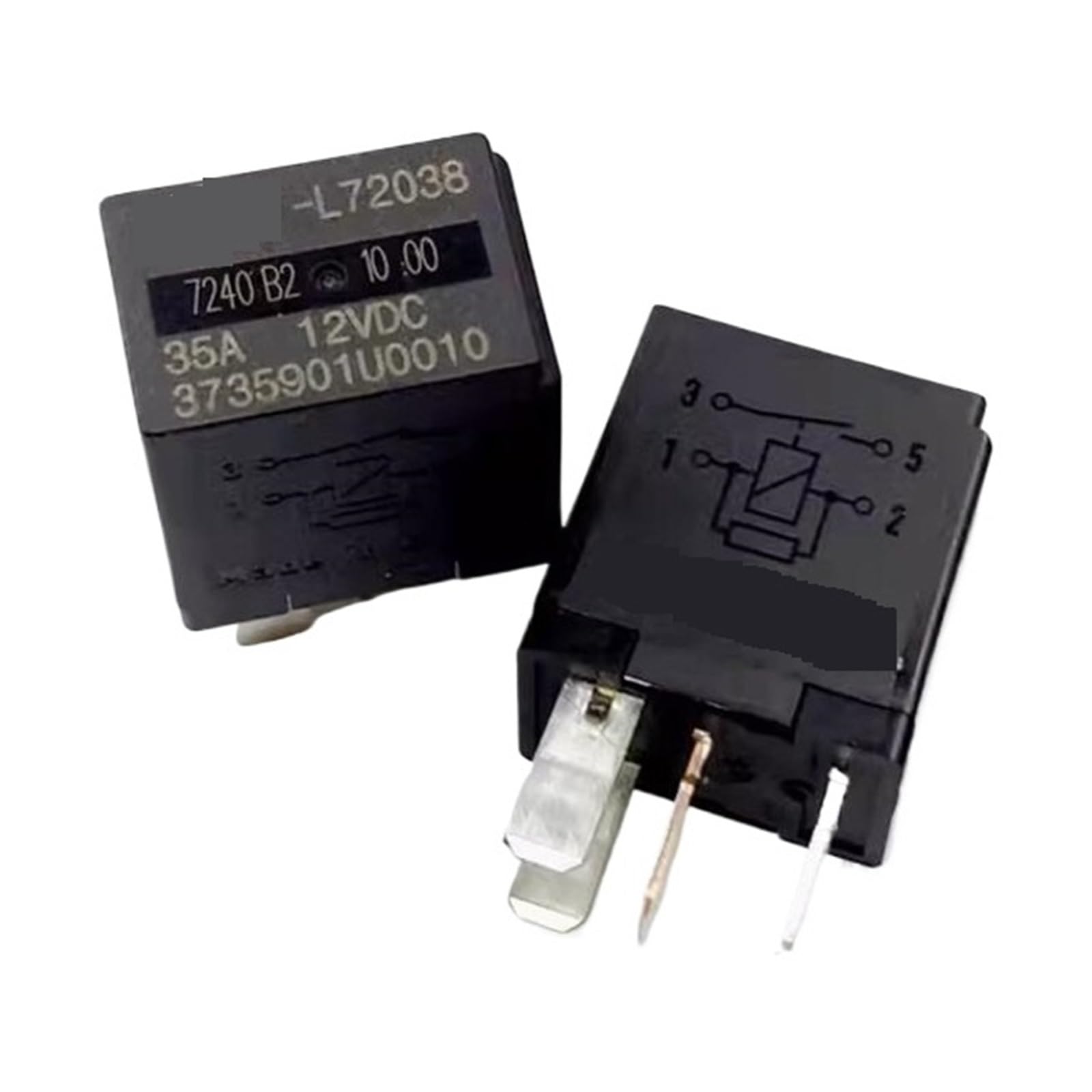 Relais automobile DCV12 12V 35A 4PIN JACL72038 composant de rechange (10PCS)