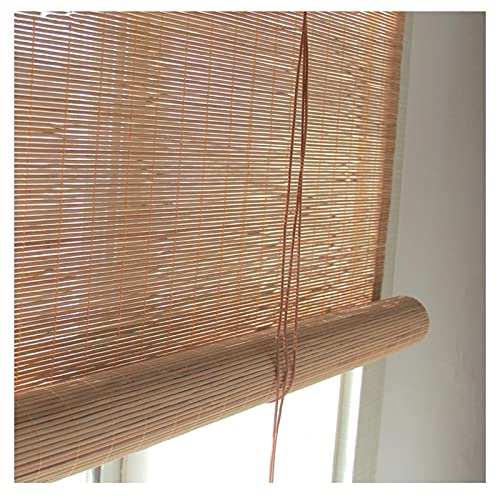 ASDQWER Bambus Raffrollo,Bambusrollo Faltrollo Rollo,Jalousie Bambus Rollo, Benutzerdefinierte Lichtfilterin Innenräume Bambus Holz Roll Up Fensterjalousien Einschließlich,150x210cm/59x83in