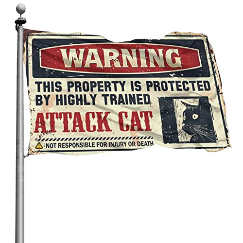 Husband gifts original drapeau géant de 152x244 cm cadeau homme humour chat