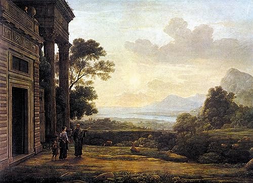 Tableau Toile Claude Lorrain La Violation d'Agar Affiche Art 60x90cm