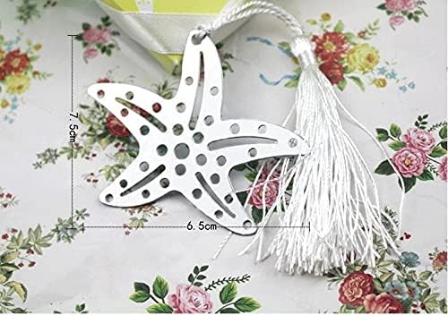 50 PCS Starfish Bookmark Beach Wedding Party Favors Bookmark Gift Decoration for Bridal Shower Wedding Favours Bonbonniere
