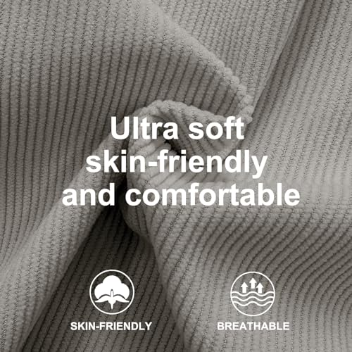 HOTake Mens Corduroy Shorts Casual 7 Inch Elastic Waist Drawstring Summer Beach Loose Fit Shorts4