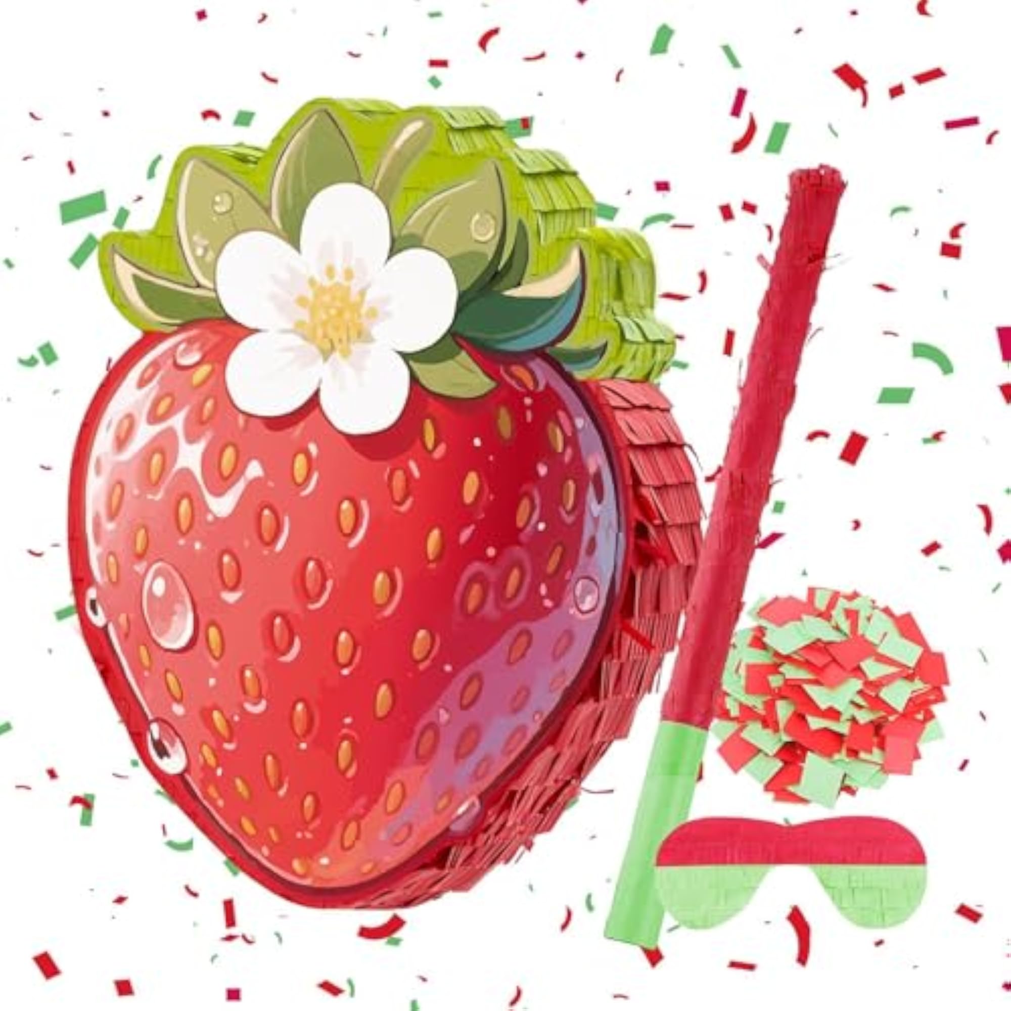 Strawberry Pinatas Red Strawberry Party Game Set