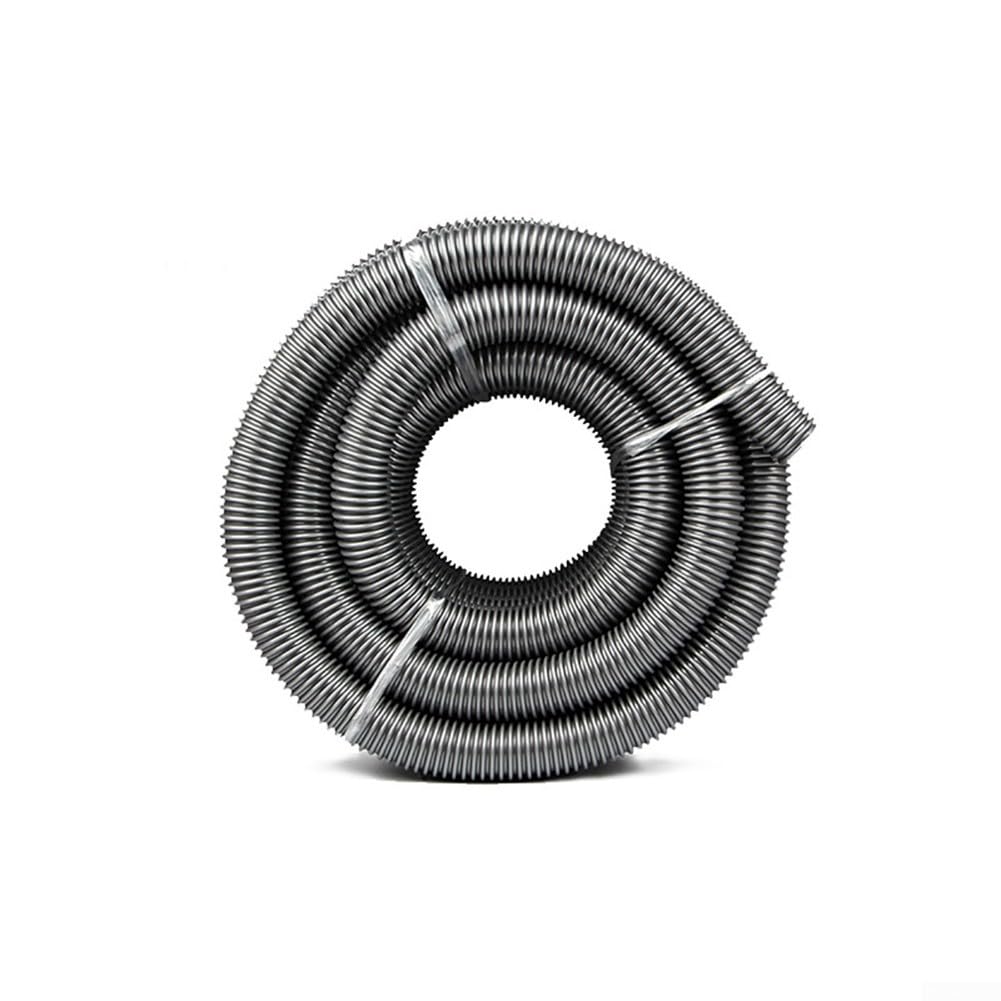 Tubo per Aspirapolvere RANRAO, Flessibile Filettato, Lunghezza 3 m, Diametro Interno 50 mm, Grigio