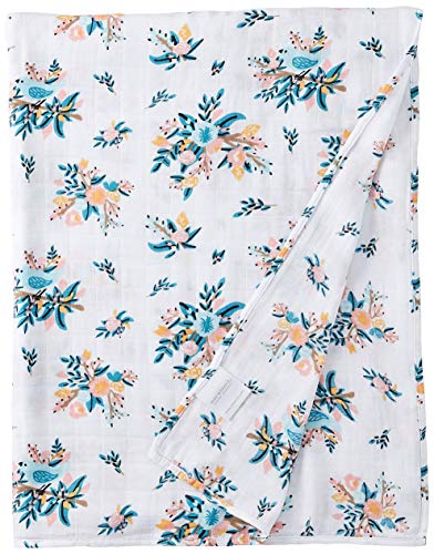 Saranoni Luxury Swaddle Blanket Decorative Baby Muslin Swaddle Blankets (Meadowlark Floral) #TOP7