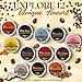 InfuSio Coffee Pods Variety Pack – 96 Count, 12 Crafted Medium & Dark Roast Blends and Artisan-Inspired Flavors Like Bourbon Pecan & Butter Toffee, Revival Roaster Collection, Compatible with Keurig 2.0 Brewers