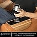 Couch Arm Table - Non-Slip Silicone & Acacia Wood Sofa Arm Tray, Sofa Arm Table, Dad Birthday Gifts for Men Who Have Everything, Dad Birthday Gift, Gift for Father, Gifts for Husband Just Because