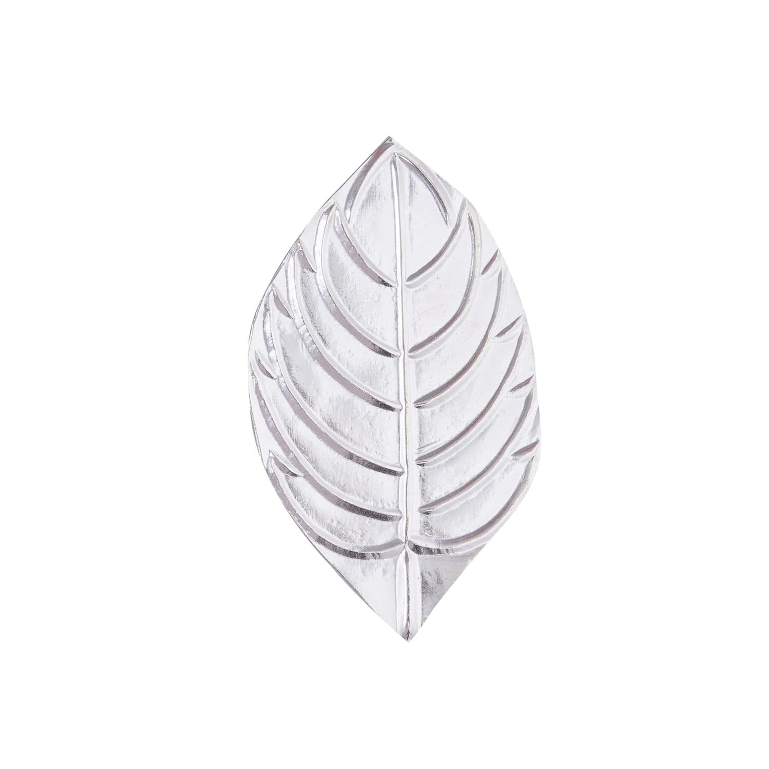 925 Pure Silver Tulsi Patra, Holy Basil Leaf for Home Decor, Pooja, Gift Purpose & Donations