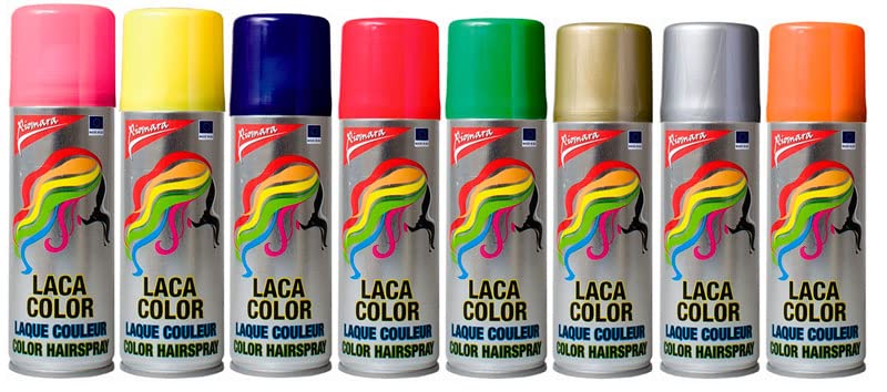 Laque pour cheveux rose fluorescente de 125 ml pour fête