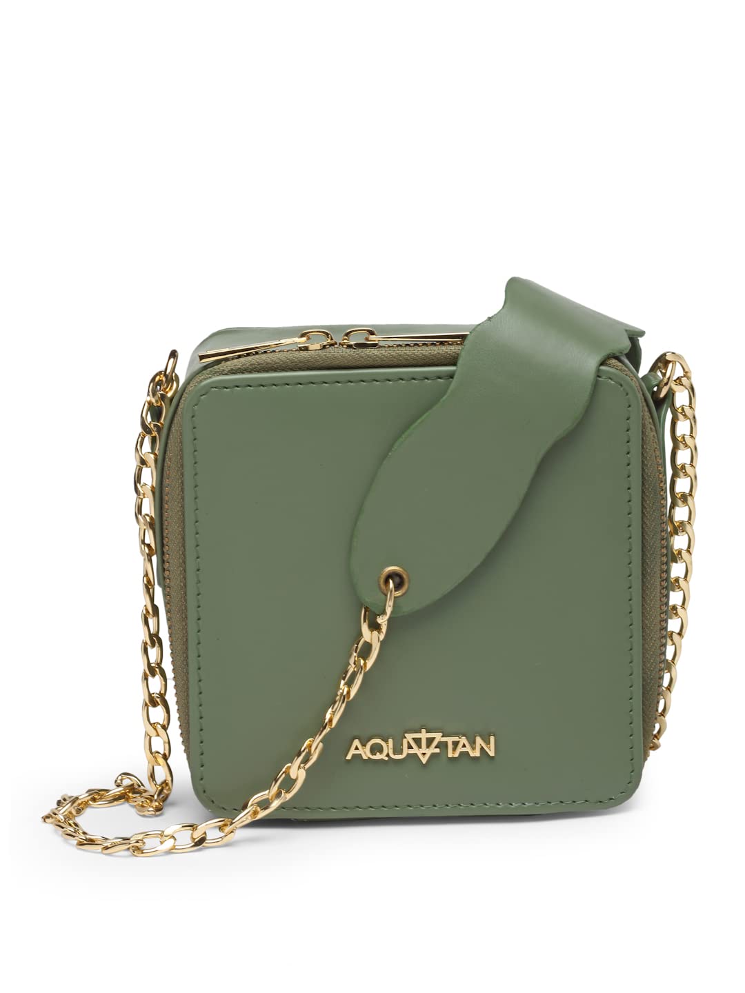 Aquatan Vegan Leather Crossbody Sling Bag for Women Satchel Handbag for Ladies