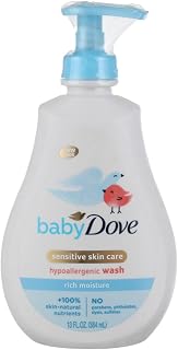 Dove Baby Tip To Toe Wash 13 Ounce Rich Moisture Pump (384ml) (6 Pack)