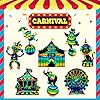 RoundFunny 80 Pcs Carnival Cutouts Scratch Cards C... #5