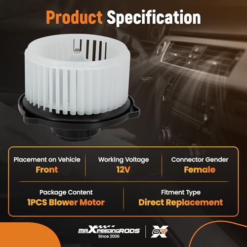 Image of maXpeedingrods HVAC A /C Blower Motor with Fan 700058 Fits for Scion tC 2005-2009, for Toyota Celica 2000-2005, for Toyota RAV4 2001-2003 Replaces # 8710320160 87103-42040 BM00174C 7425065D01