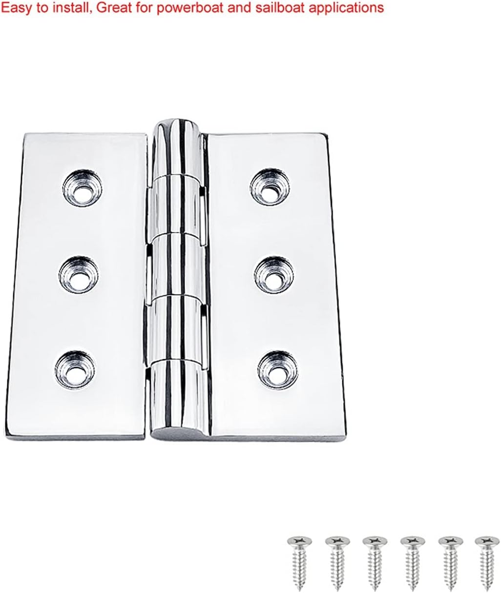 Stainless Steel 316 100 * 100mm Cast Boat Caravan RV Deck Hinge Cupboard Cabinet Drawer Door Strap Butt Hinge Furniture Hardware
