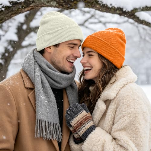 Image of ZOORON Beanie for Men Women Slouchy Winter Beanie Hats Cuffed Skull Caps