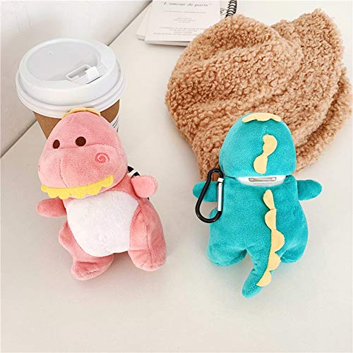 Sgvahy Case For Apple Airpods 1&2 Case Cover With Keychain Kawaii Airpod Case Cover Cute Dinosaur Airpods 2Nd 1St Generation Wireless Charging Case Fluffy Soft Plush Airpod Case (Green) #TOP4