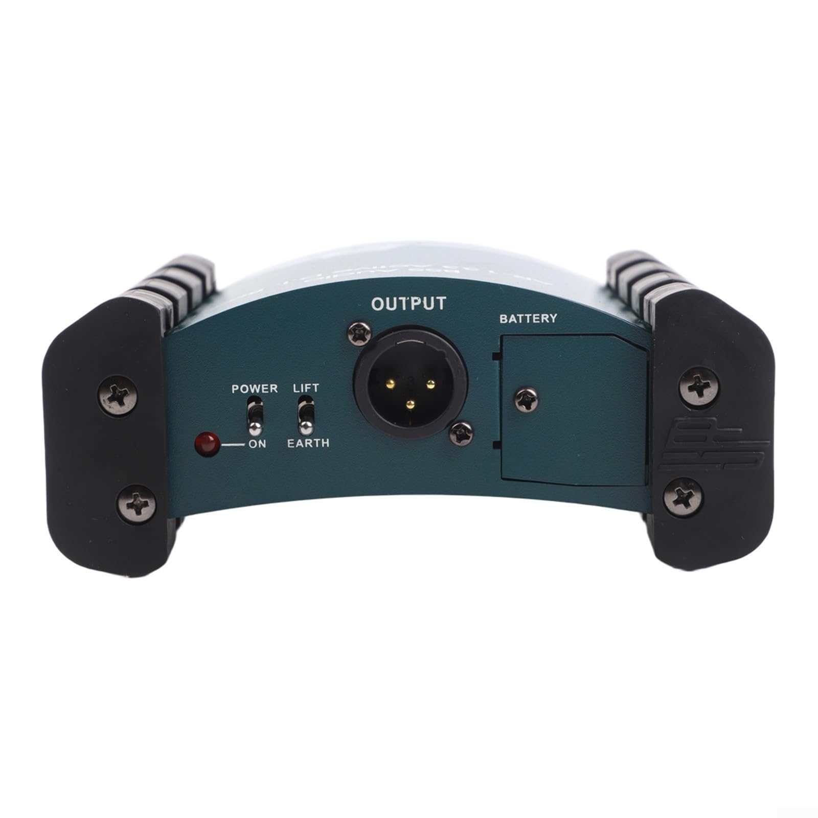 Caja DI activa profesional con convertidor de impedancia, interfaz de audio de aleación de aluminio para grabación en vivo y estudio, caja de inyección directa azul compacta