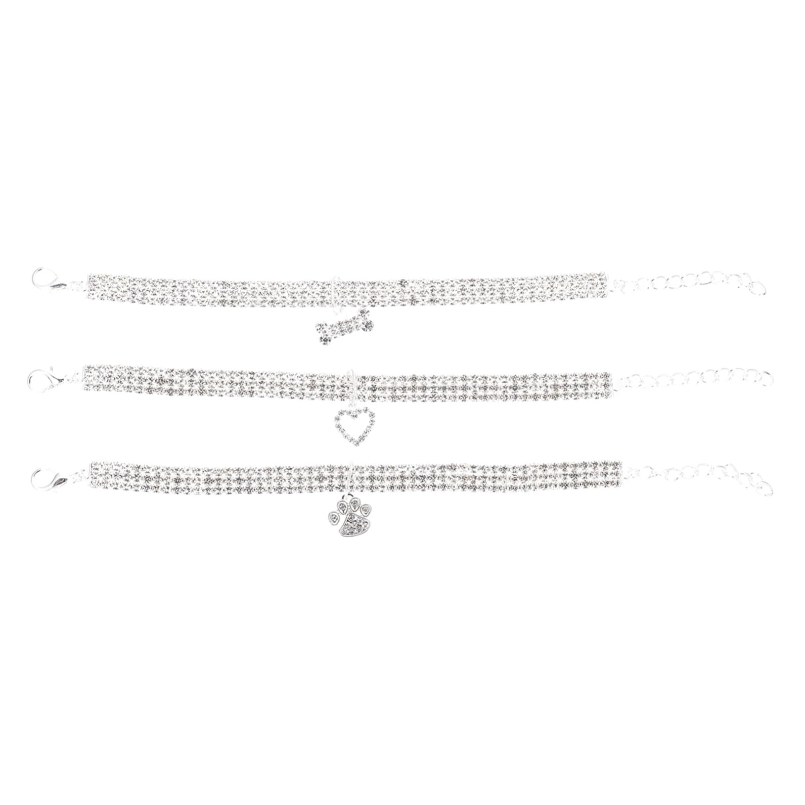 Collier pour animaux Housoutil avec strass confortables contre les irritations