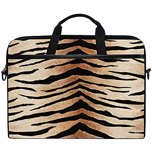 Tiger Zebra Animal Print Laptop Tasche Tasche Hülle Tragbare Crossbody Messenger Aktentasche Cabrio Mit Gurttasche Für MacBook Air Pro Oberfläche Dell