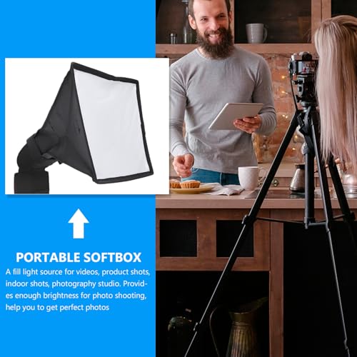 Image of BESPORTBLE Portable Softbox Lighting Box for Video Product and Portrait Photography Diffuser Flash Equipment for Indoor and Outdoor Use Travel-Friendly Soft Light Reflection