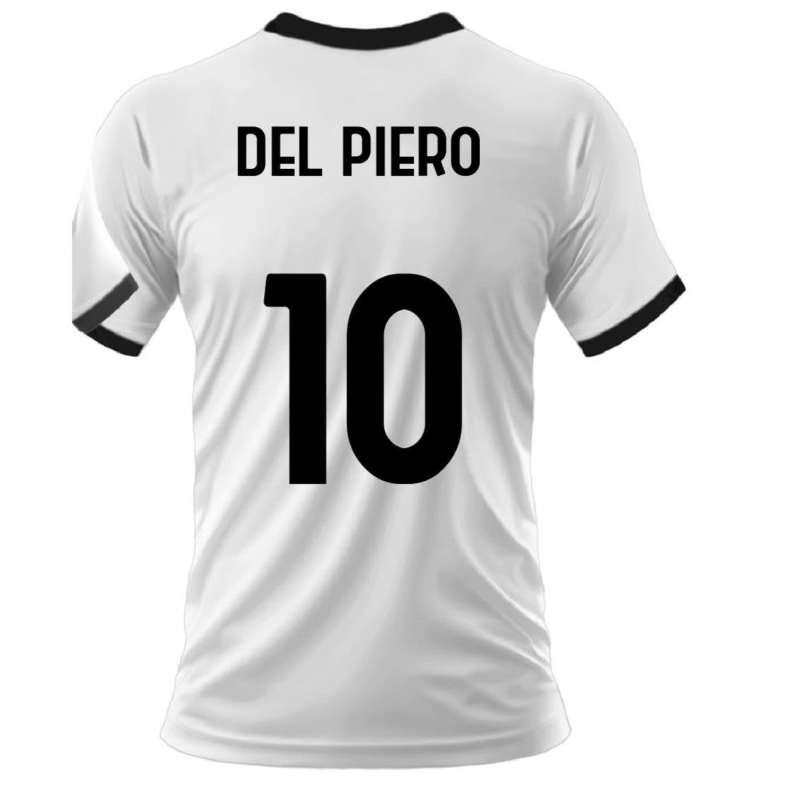 JUVENTUS Maglia Calcio Juve Bianco Nera | Campionato Calcio Serie A | Replica Ufficiale Autorizzata FC |Personalizzabile con Nome e Numero PS 41410-MIX-2