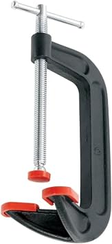 BESSEY DHCC-6, 6 In. Double Headed C-Clamp, red/black