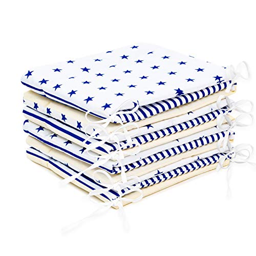 Protector de cabeza para cuna, 420 x 30 cm, 360 x 30 cm, 180 x 30 cm, protector para bordes de cuna MIX A3 Talla:420x30 cm