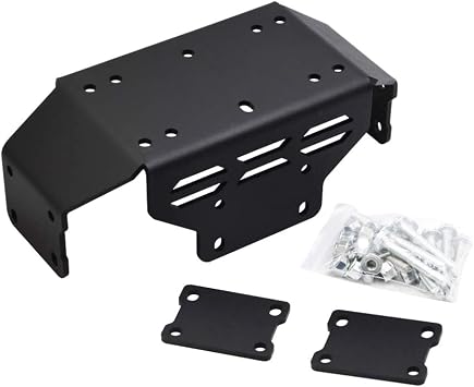 Dasen Winch Mounting Bracket Plate Kit Compatible with Honda Pioneer 500 2015-2023 2025, fit Pioneer 520 2021-2023 2026