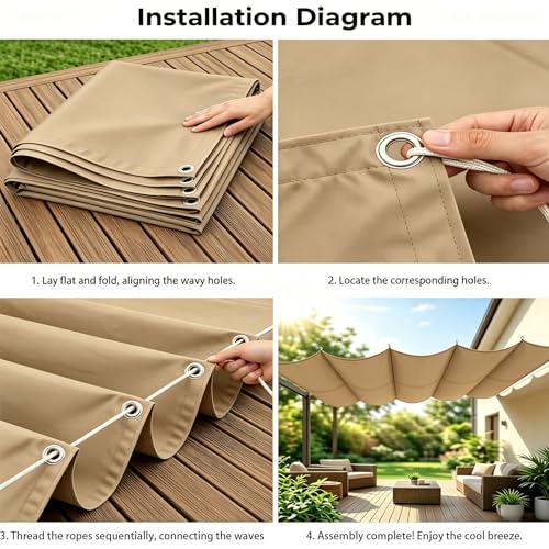 Voile d'ombrage rétractable contre la chaleur sur terrasse et balcon