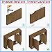 Alise 4'' Pivot Hinge Rotating Door Hinge 360 Degree Rotation Hidden Door Hinge Middle Core Concealing Hinges Up Down Shaft Hinges,Heavy Duty Stainless Steel Hinge for Doors,Brushed Finish,2 Pack
