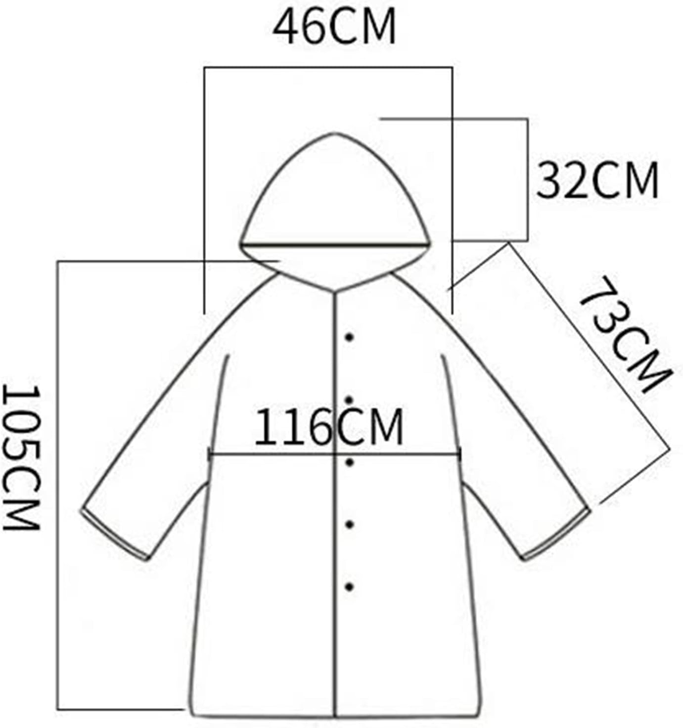 Waterproof Portable Raincoat, Rain Coats for Women Clear Reusable Rain Resistant Poncho with Hoods and Belt for Rain Jacket Outwear, Festivals, Outdoors - Image 9