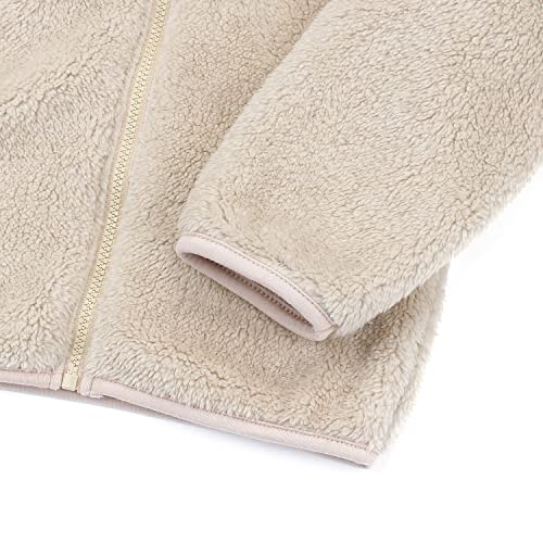 Image of Toddler Girls Boys Fleece Hoody Jacket Zip Up Teddy Coat Warm Winter Outwear