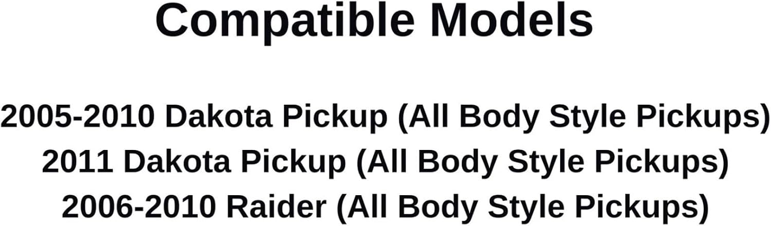 Non-Heated Stationary Back Window Back Glass Compatible with Dodge Dakota/Ram Dakota/Mitsubishi Raider 2005-2011 Pickup Models